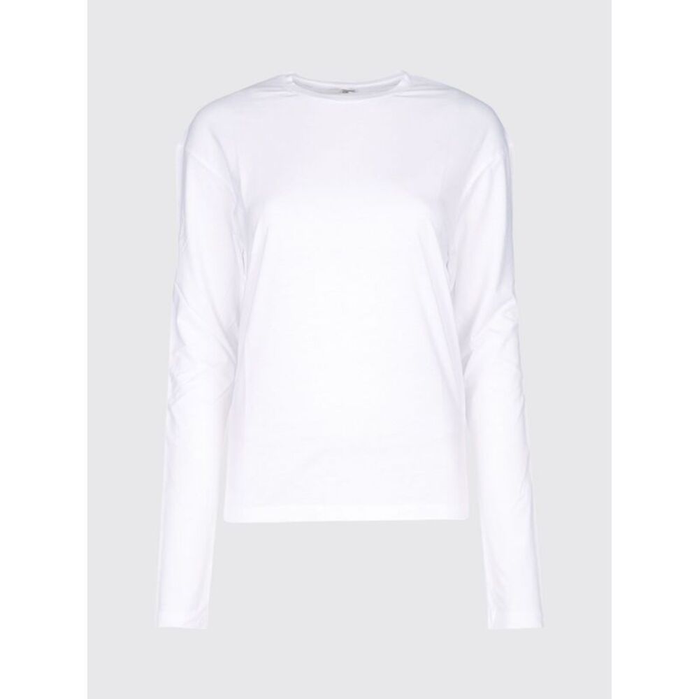 Toteme Women Toteme Long-Sleeved T-Shirt In Lyocell And Cotton Blend - Picture 2 of 4